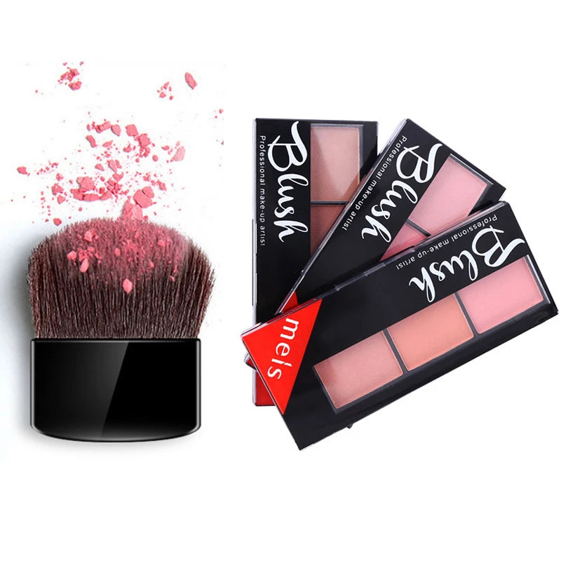 Face Blush Palette Combination Plate Natural Powder Rouge Women Makeup Brightening Lasting Durable Colors Blush Pigment Cosmetic