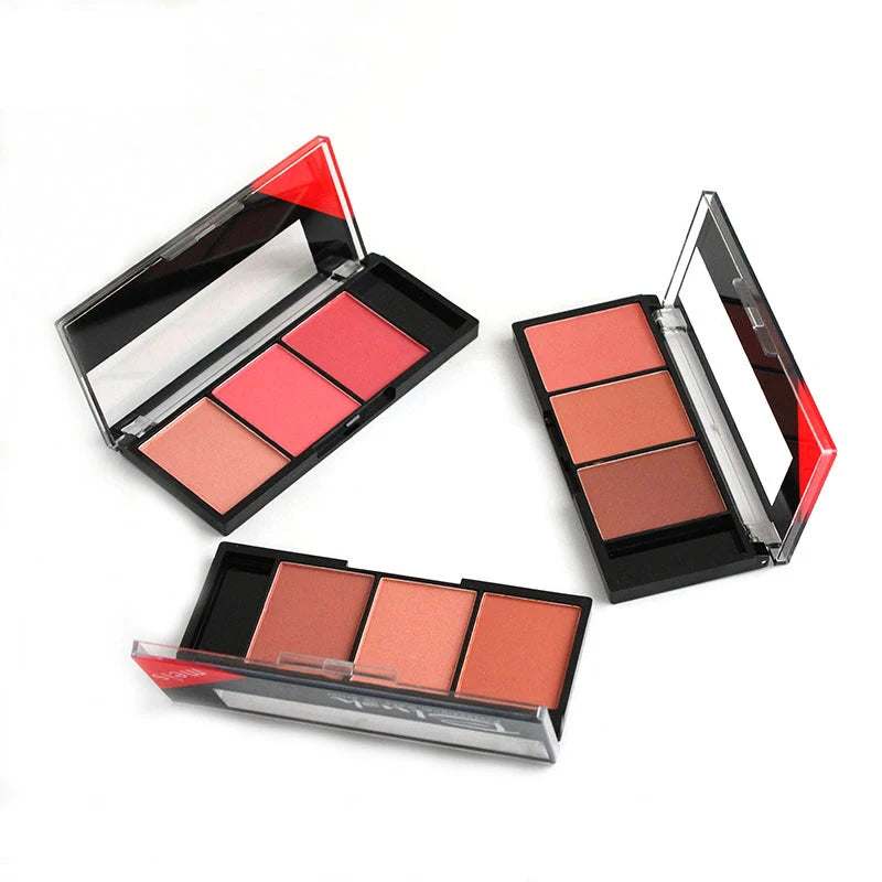 Face Blush Palette Combination Plate Natural Powder Rouge Women Makeup Brightening Lasting Durable Colors Blush Pigment Cosmetic