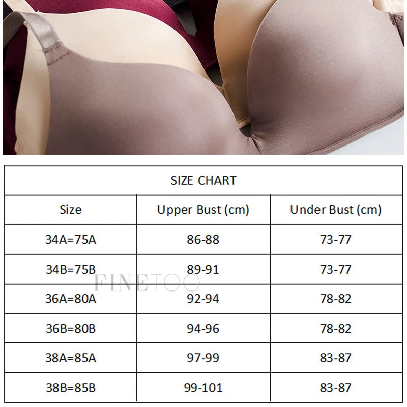 Seamless Bras for Women No Wire Push Up Bralette Adjustable Straps Soft Underwear Female Sexy Lingerie Breathable Intimates Bras