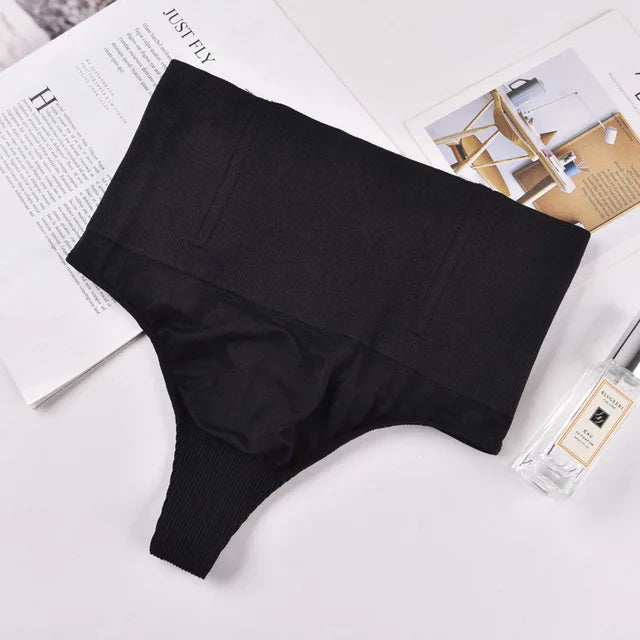 High Waist Tummy Control Panties Women Thong Panty Shaper Slimming Underwear Butt Lifter Belly Shaping Cincher Brief Body Shaper