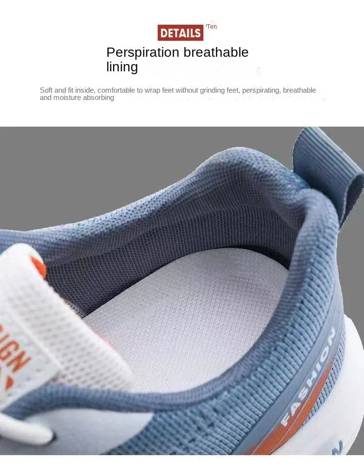 Men's Sneakers Summer Mesh Breathable Walking Shoes 2024 Fashion Breathable Knit Sport Shoes for Men Zapatos De Tenis