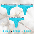 3Pcs S-3XL Women Thongs Cotton Panties Plus Zise Underwear Sexy G-String Low Waist Briefs Underpants Comfortable Lingerie Tangas