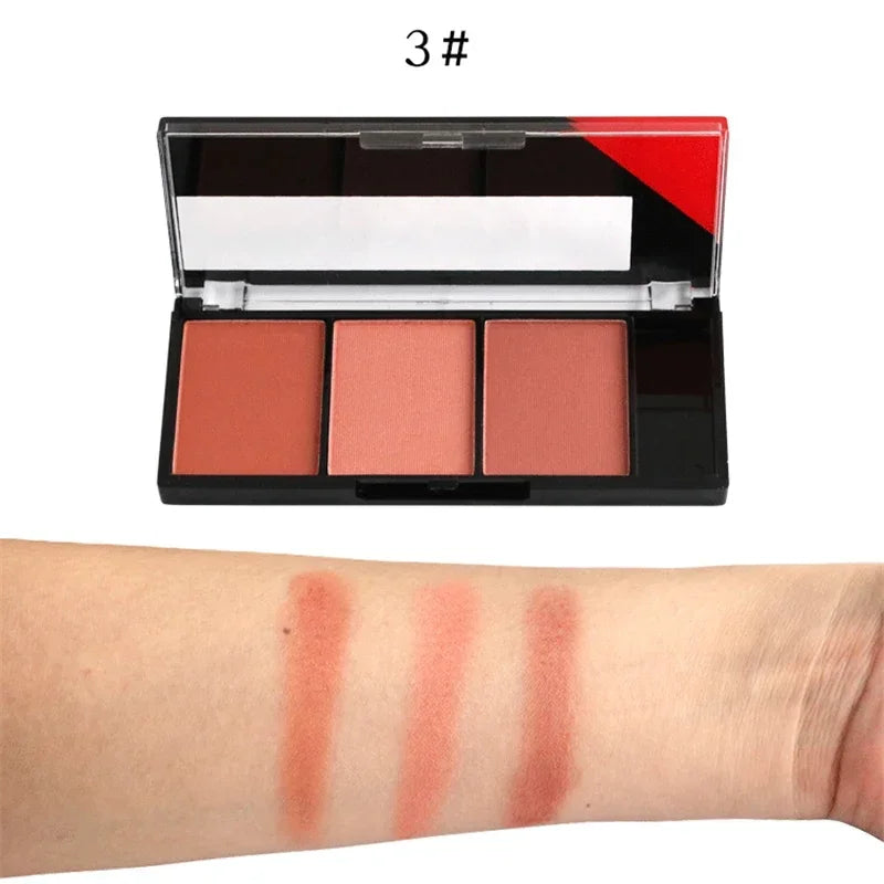 Face Blush Palette Combination Plate Natural Powder Rouge Women Makeup Brightening Lasting Durable Colors Blush Pigment Cosmetic