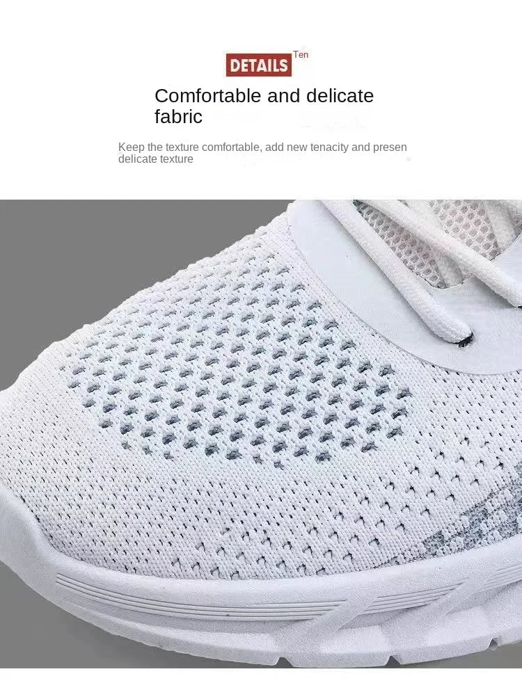 Men's Sneakers Summer Mesh Breathable Walking Shoes 2024 Fashion Breathable Knit Sport Shoes for Men Zapatos De Tenis