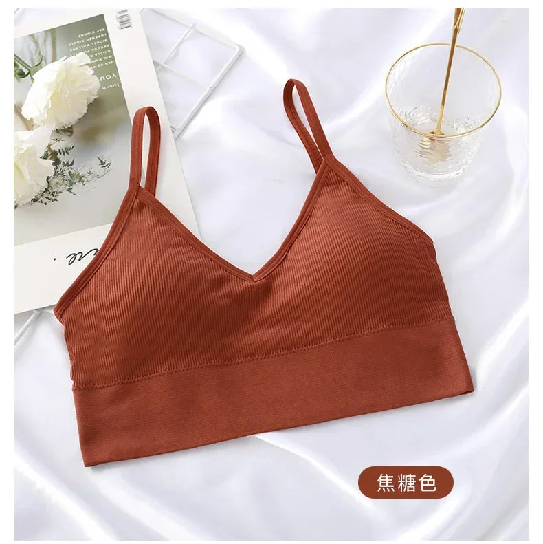 Sports Bra 2023 Women Fitness Top Seamless Yoga Bra Black White Running Yoga Gym Crop Top Women Push Up Sport Bra Top