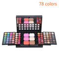 40/74/78 Colors Glitter Eyeshadow Palette Matte Waterproof Long Lasting Pressed Powder Cosmetics Kit  Fashion Women MakeUp Tools