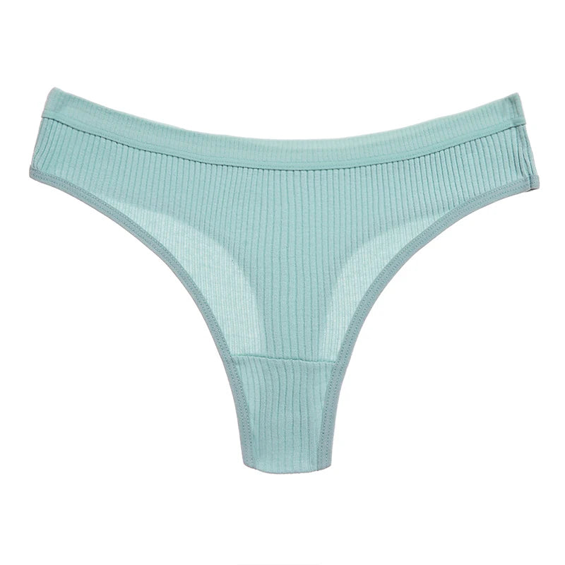 WarmSteps 10PCS Women's Panties Set Simple Striped Thongs Female Cotton Underwear Sexy Lingerie Cozy Sports G-Strings Underpants