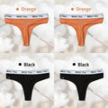 3Pcs S-3XL Women Thongs Cotton Panties Plus Zise Underwear Sexy G-String Low Waist Briefs Underpants Comfortable Lingerie Tangas